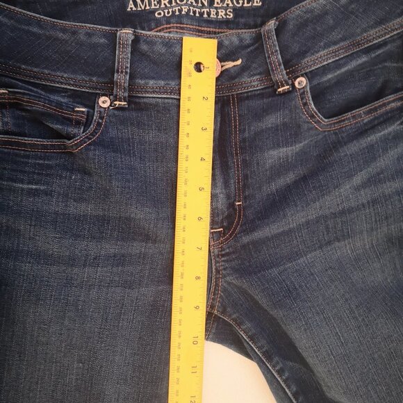 American Eagle Outfitters Ladies Super Stretch Blue Jeans - Picture 11 of 12